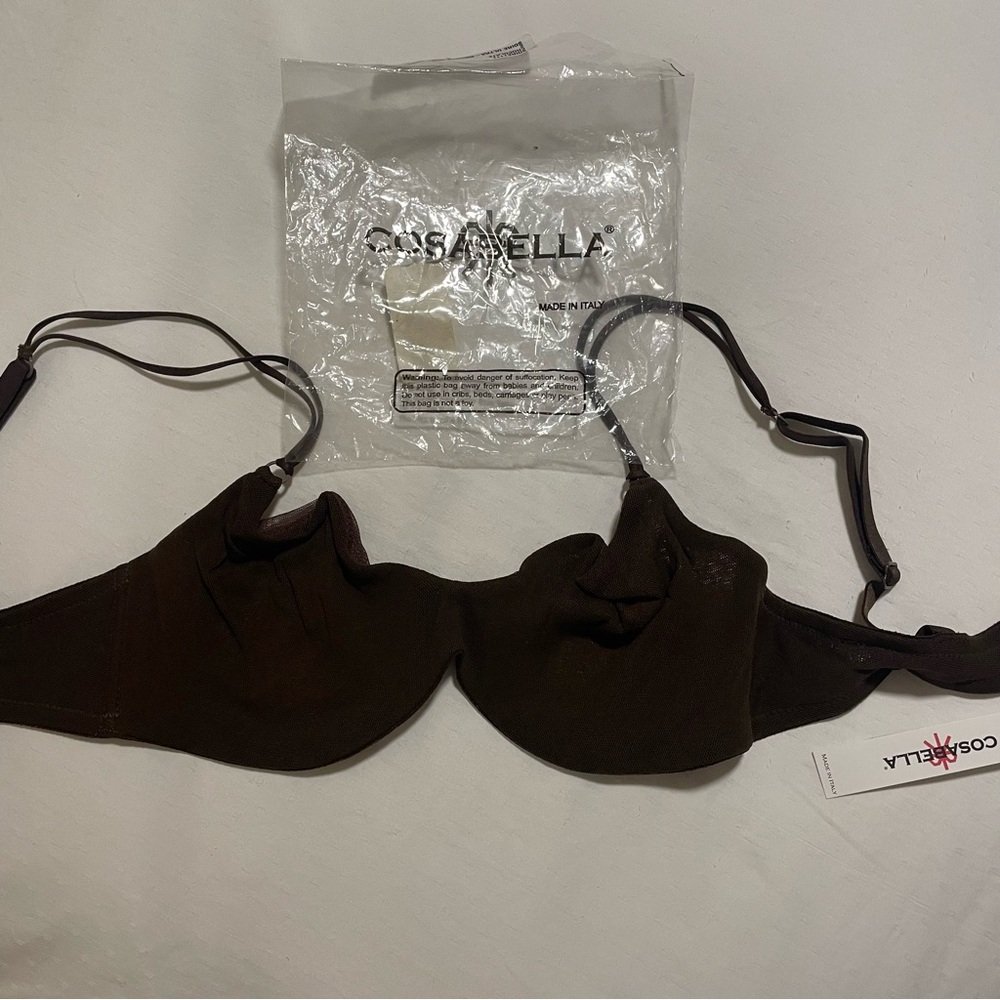 Cosabella Dark Brown Lingerie Bra size 2 soire ultra smooth bra chocolate